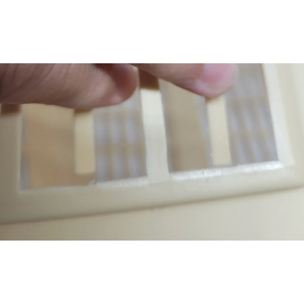 Vintage Cream Plastic Laundry Basket Rectangular Ventilated Storage Bin 23x17x10